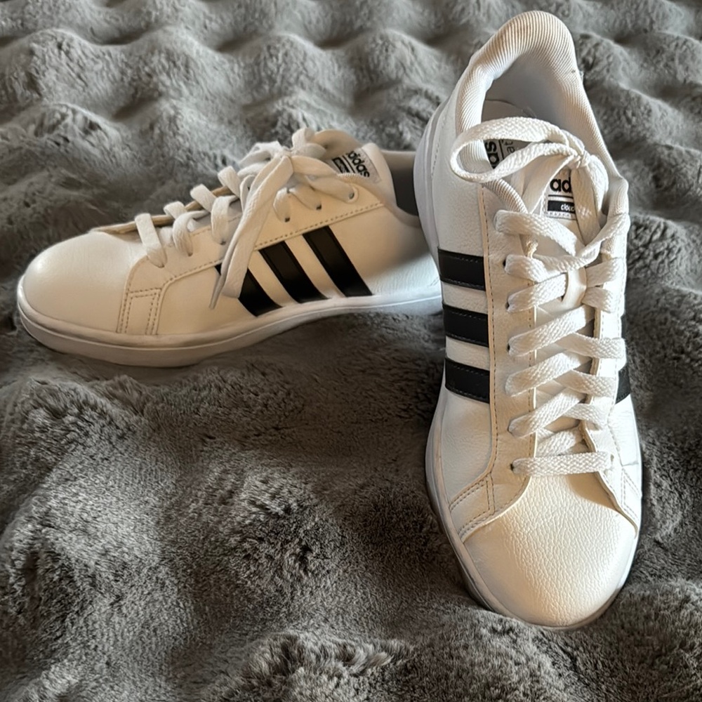 Adidas White and Black Sneakers